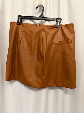 a new day Faux Leather Mini Skirt